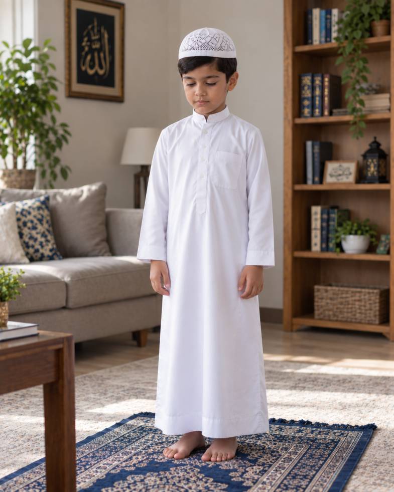 Illustration of rising from Ruku to a completely upright standing position in Salah