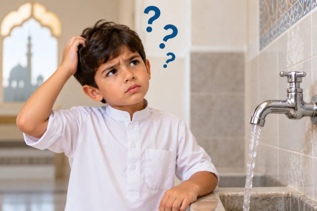 Forget something in Wudu