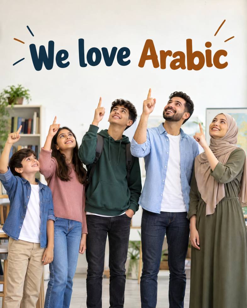 Children learning Arabic in a warm, supportive classroom environment at Sirat Academy
